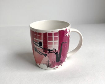 Vintage KONITZ Pair XL Mugs 20 Oz.and 6”tall With Wide Vintage KONITZ Pair XL Mugs 20 Oz.and 6”tall With Wide