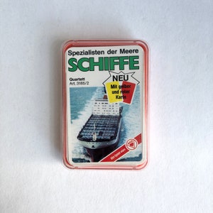 Original Quartet &quot;SHIPS&quot;, 1979, Specialists of the Seas, ASS Altenberger, vintage card game 70s