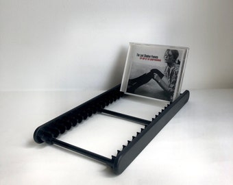 Vintage CD-Flip "Lift", CD stand black, midcentury, 90s, disc holder for browsing, CD shelf, discotheque