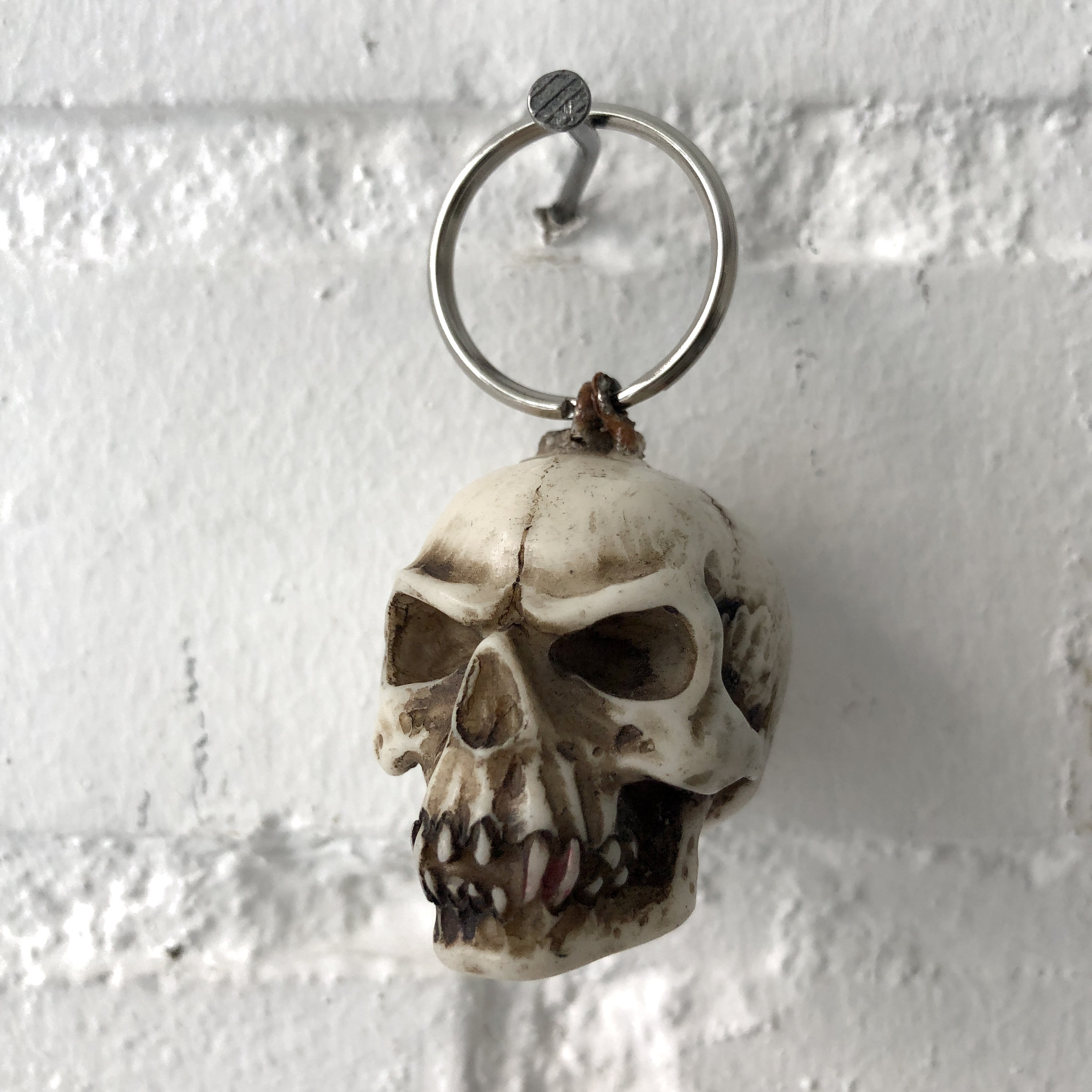 Vintage Skull Keychain - Etsy