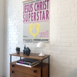 Cartel original "Jesucristo Superstar", Andrew Lloyd Webber, cartel musical vintage, cartel de concierto imagen 4