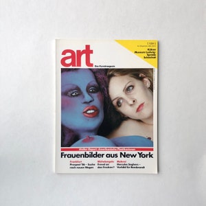 ART Das Kunstmagazin, numéro 9/1986, magazine d’art vintage, Frauenbilder aus New York, Michelangelo, Museum Ludwig, John Hilliard