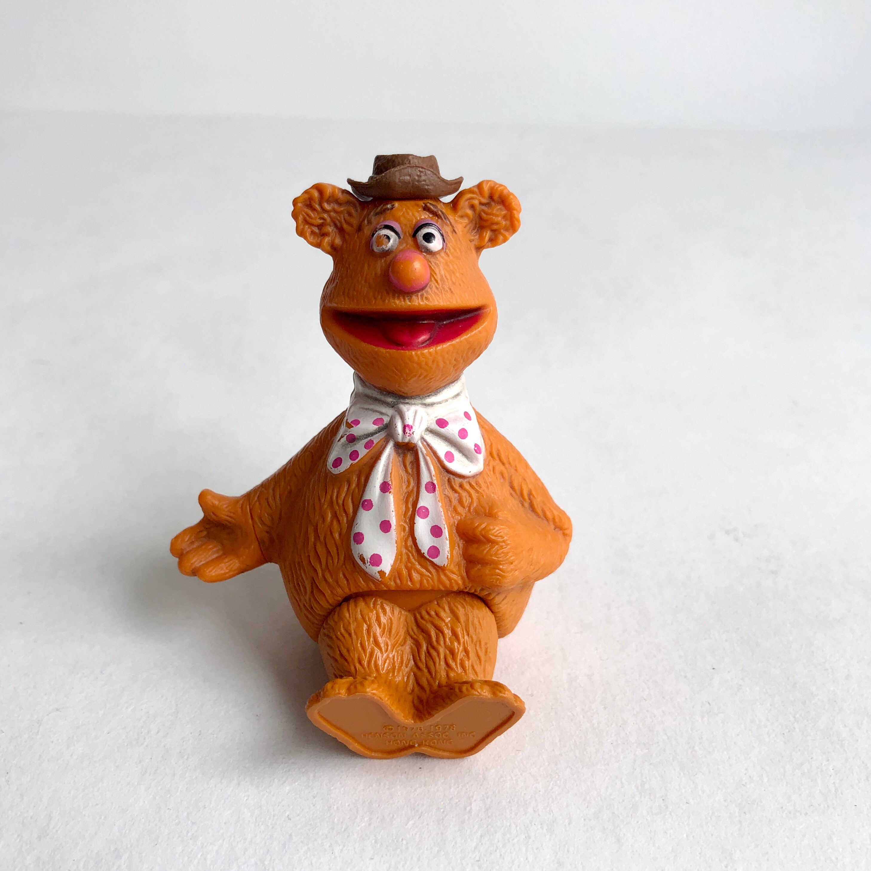 Original Fozzy Bear Figure, Vintage Muppets, 70s, Posable