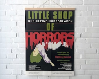 Original 80s poster "Little Shop Of Horrors", vintage musical poster, poster "The Little Shop of Horrors"