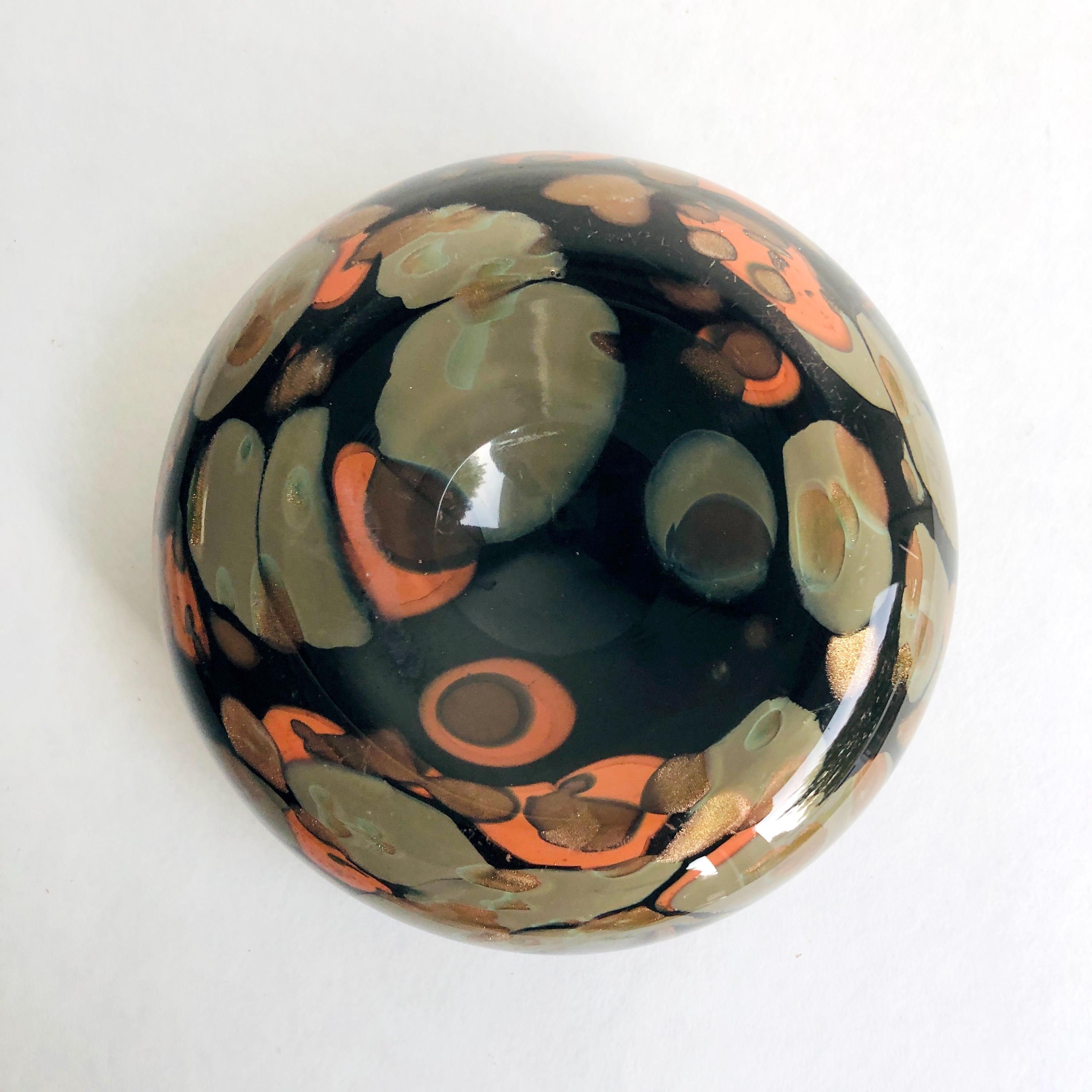 ヴィンテージ灰皿 ムラーノスタイル、ガラス灰皿 60年代、ボウル