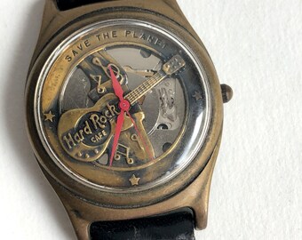 オリジナルハードロックカフェ腕時計、ヴィンテージウォッチギターHRC 