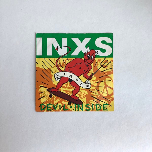 INXS "Devil Inside" - Deutschland, 1987 - Mercury 870 145-7, Original 7", 45rpm Vinyl Single, On The Rocks