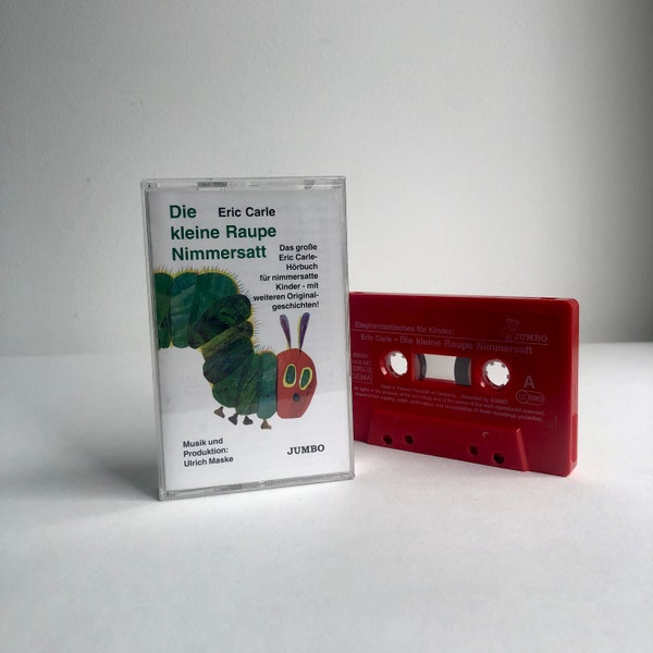 Vintage MC "Die kleine Raupe Nimmersatt", Eric Carle, Kassette, 1998, Tape, Cassette, Kinder, Jumbo