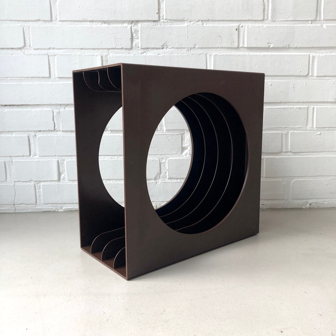 Porta Dischi Vinile Supporto Vinili - Porta Vinili Legno - Espositore Vinili da Tavolo Minimalista ed Elegante - Mostra per la Copertina dell'Album in Riproduzione - Compatibile con LP e CD
