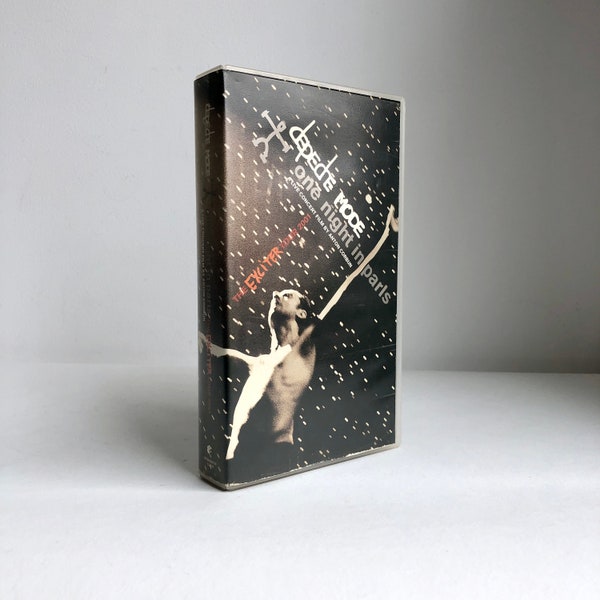 Original VHS cassette "Depeche Mode - One Night In Paris", The Exciter Tour 2001, Depche Mode concert film, Anton Corbijn
