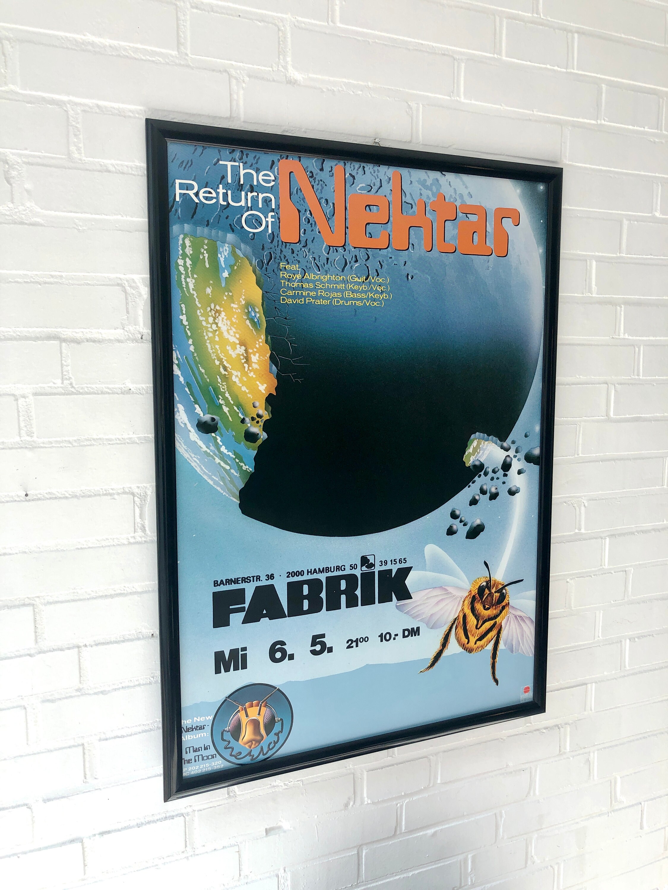 オリジナル コンサート ポスター、NEKTAR ハンブルク、コンサート