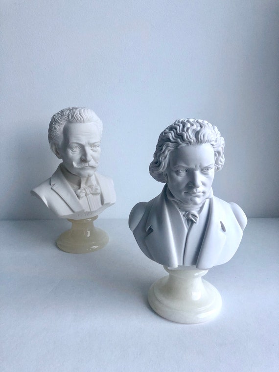 Beethoven 胸像 オブジェ Giannelli 彫刻 Beethoven Bust in Alabaster, A. Gianelli, Italy, 1963, Jumanji