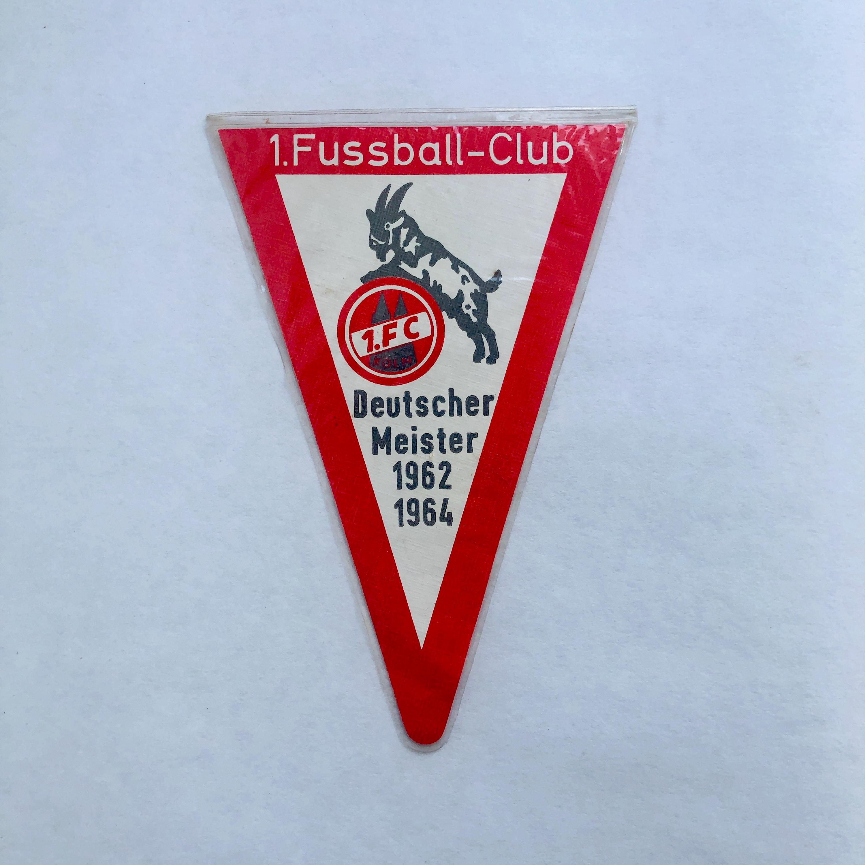 Fanion Vintage FC Koln - Banderin Pennant Allemand Football Collection Club étranger