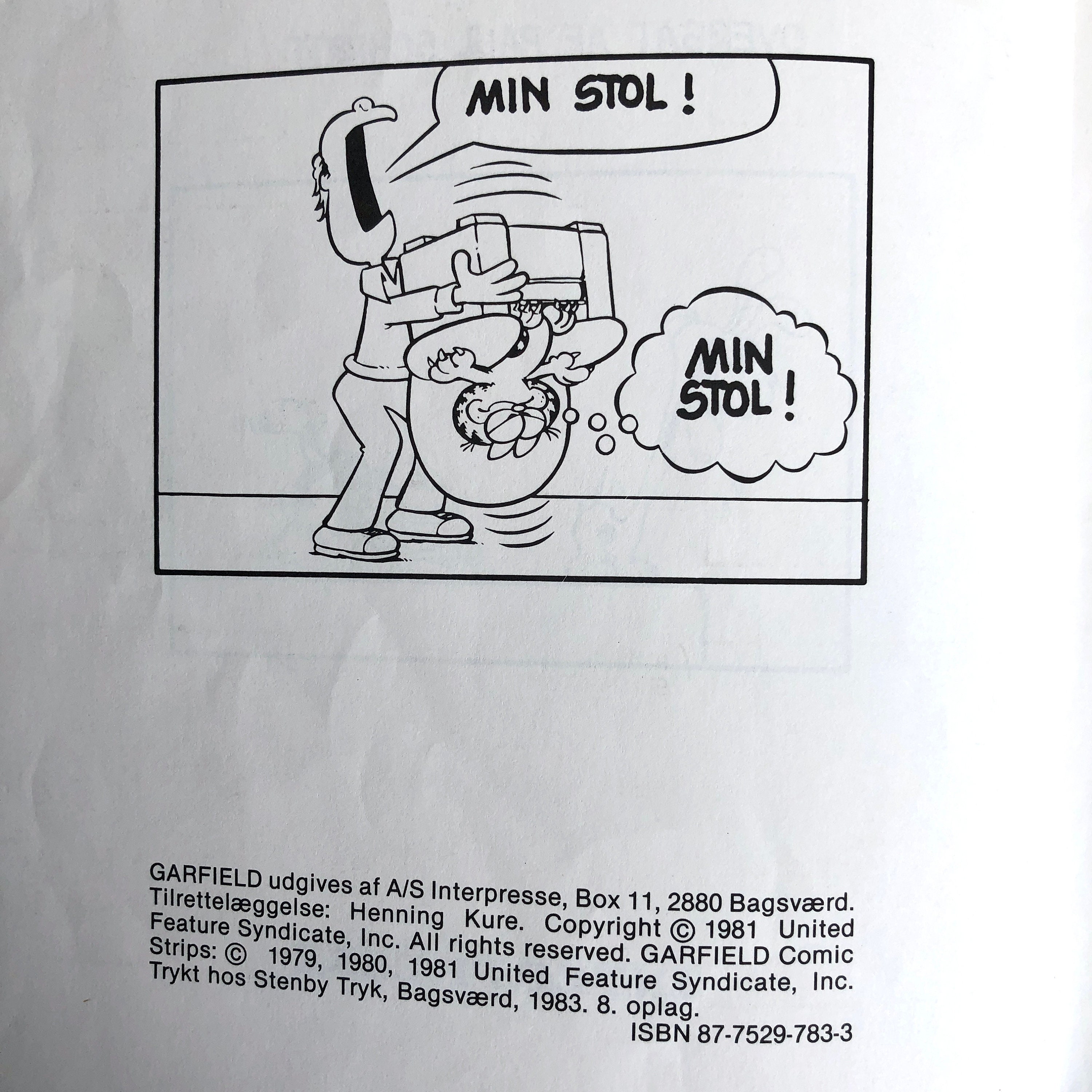 Vintage Comic GARFIELD No. 1, \, image size:3000x3000