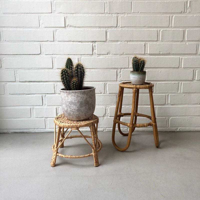 Rattan Side Table - Etsy
