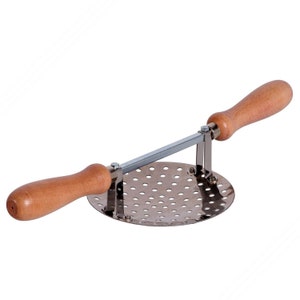 Traditional original Romagna Passatelli tool & potato masher, dimensions 15 x 39 cm - Stainless steel | Made in Italy