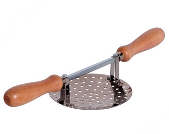 Traditional original Romagna Passatelli tool & potato masher, dimensions 15 x 39 cm - Stainless steel | Made in Italy