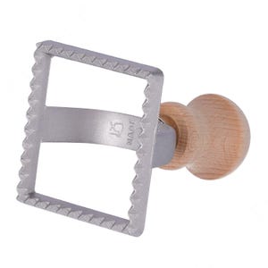 Square Shaped Aluminum Stamp for Cutting Ravioli – Measures 70x70 mm - For handmade pasta | Made in Italy