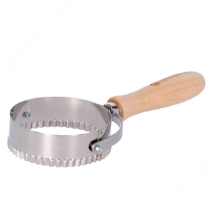 Tigella cutter with practical wooden handle. Perfect for making Tigella with a diameter of 9 cm | Made in Italy