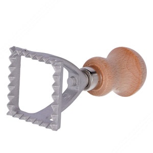 Quadratischer Aluminiumstempel zum Schneiden von Ravioli - Misst 40x40 mm - Für handgemachte Pasta | Hergestellt in Italien