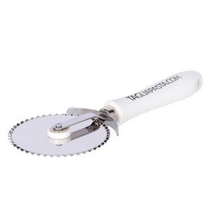 Pizza cutter wheel, cookies and pies cutter with stainless steel serrated blade - 88mm | Made in Italy