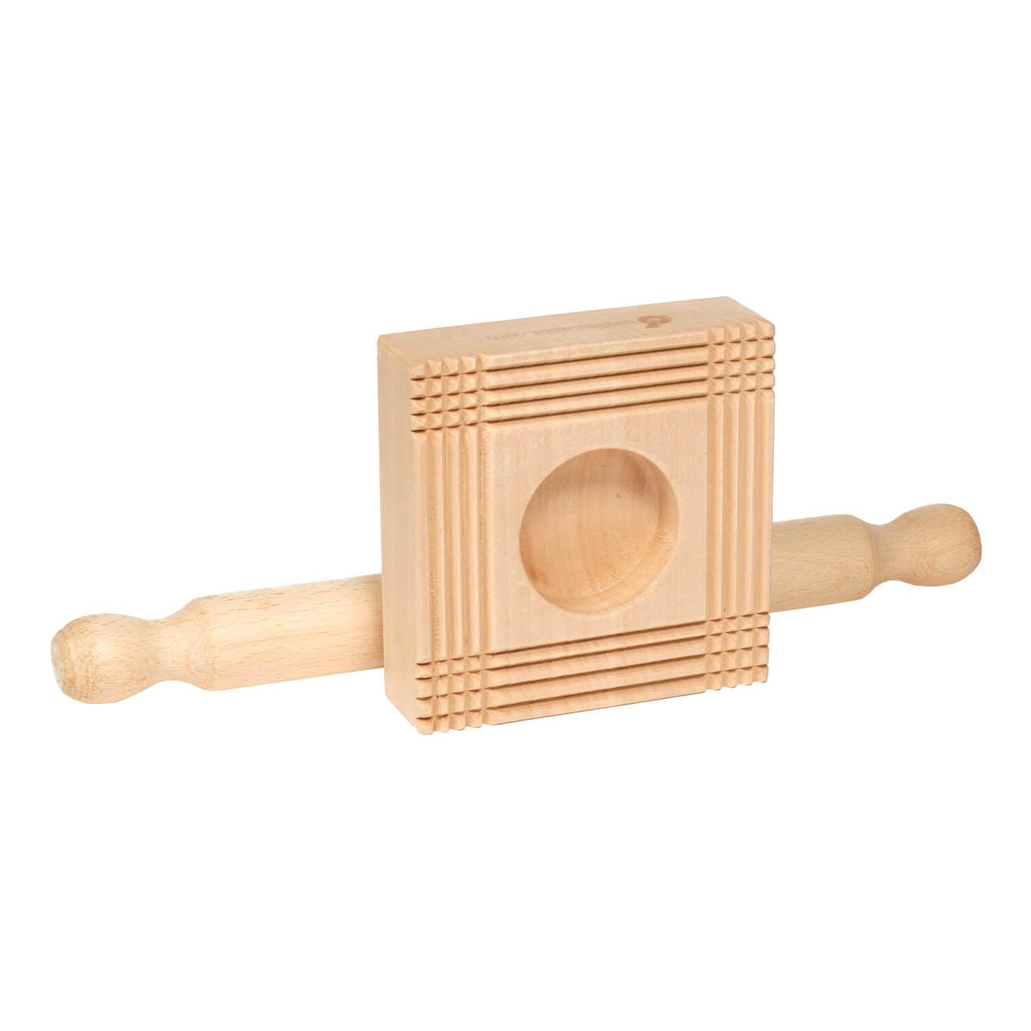 Handmade Squared Wooden Ravioli Stamp With Rolling Pin Perfect for ...