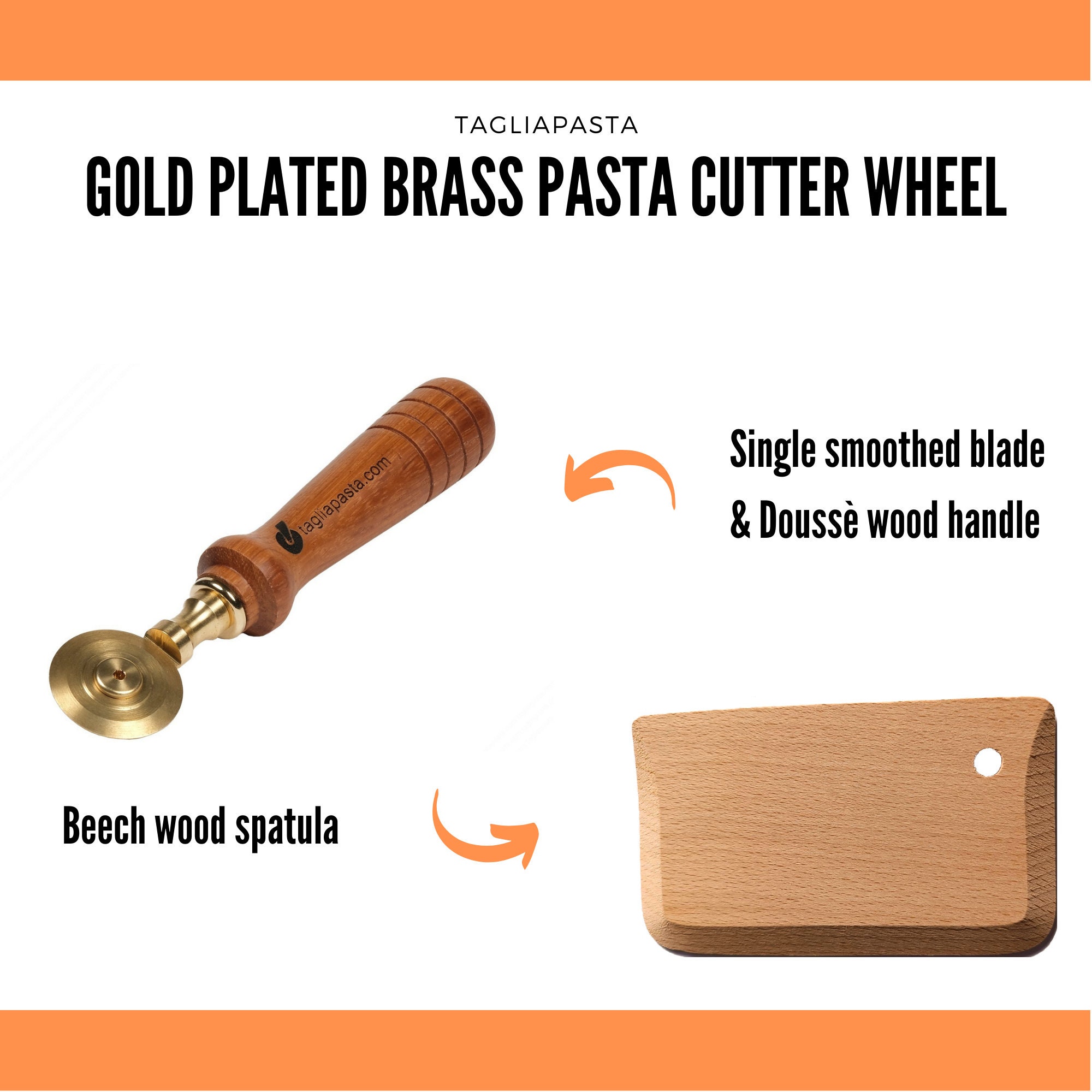 Pasta Cutter smooth steel blades: Tortellini, Cappelletti and Anolini