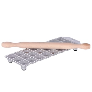 RAVIOLI MOLD, Ravioli MAKER, Italian Aluminum Ravioliera for Making 24 Square Ravioli of 32x32 mm with Square Filling Pocket | Made in Italy