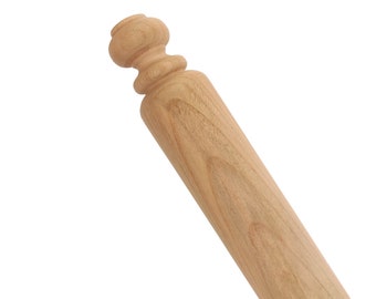 CHERRY Tree wood ROLLING PIN for fresh homemade Pasta, Ravioli, Pizza, Pastry -  Professional Rolling pin - 100 cm - Made in Italy