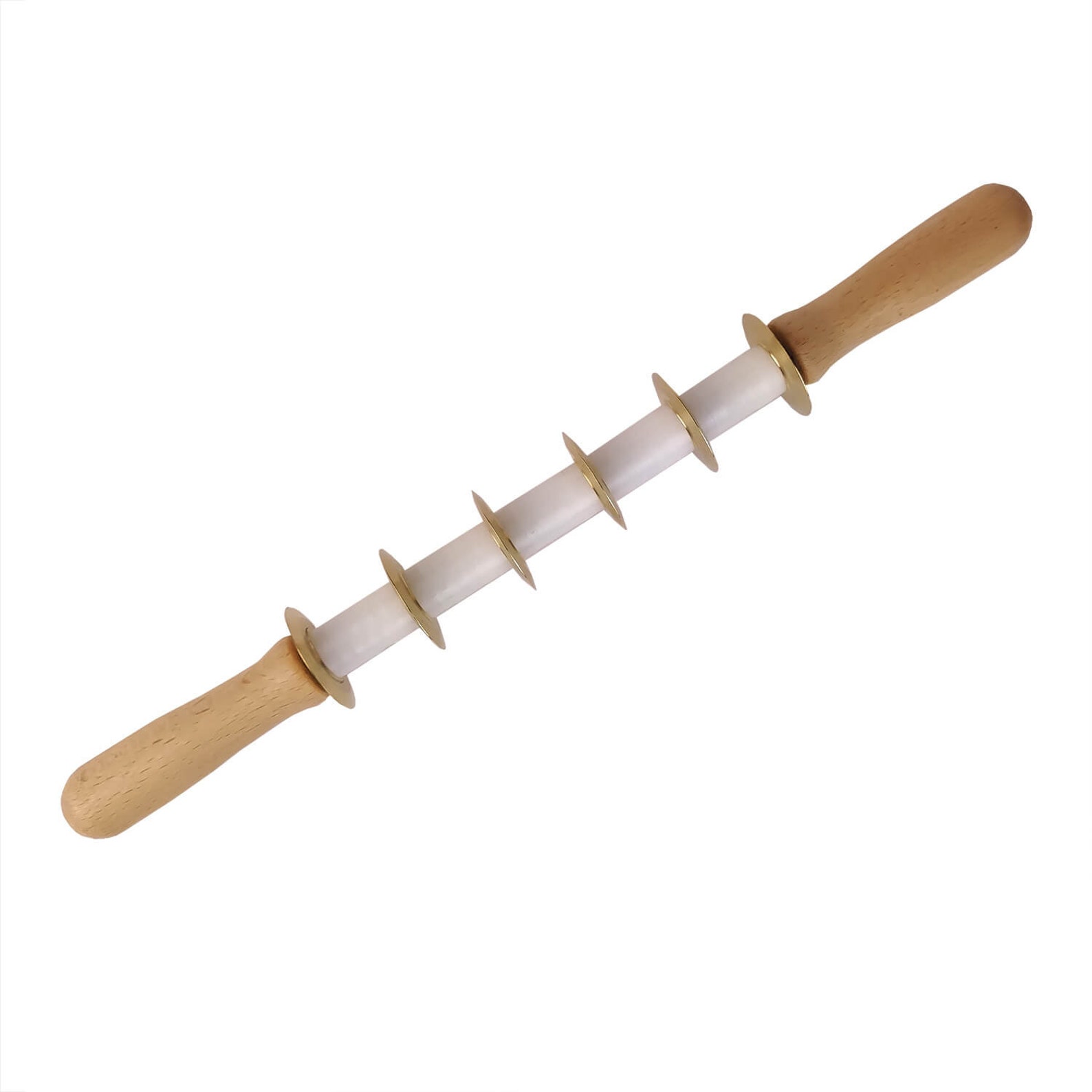 PASTA CUTTER ROLLING Pin With Smooth Brass Blades Filled Etsy