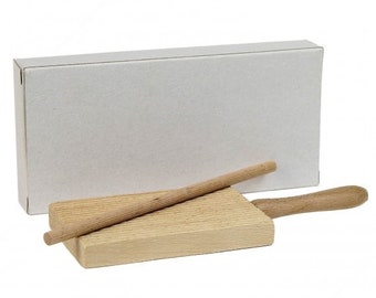 Petite planche à découper en bois pour pâtes Gnocchi, Garganelli, planches à pâtes, planche à garganelli, Rigagnocchi, complète avec une boîte