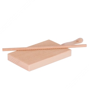 Wooden board for rolling Gnocchi and Garganelli pasta | Handmade pasta tool | Made in Italy