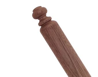 WALNUT Tree wood ROLLING PIN for fresh homemade Pasta, Ravioli, Pizza, Pastry -  Professional Rolling pin - 80 cm - Made in Italy