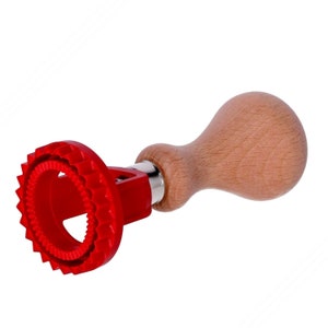 Stamp for cutting Ravioli - Sun shaped - in food safe POM plastic, diameter 50 mm | Made in Italy