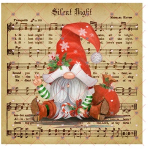 Silent Night Christmas gnome