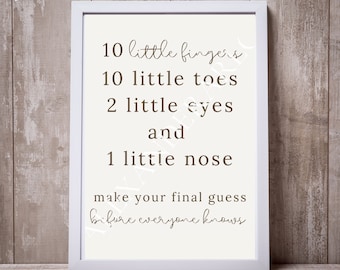 Boy or Girl Final Guesses // Digital Download