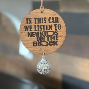 New kids on the block nkotb car charm----- 3 styles to choose from