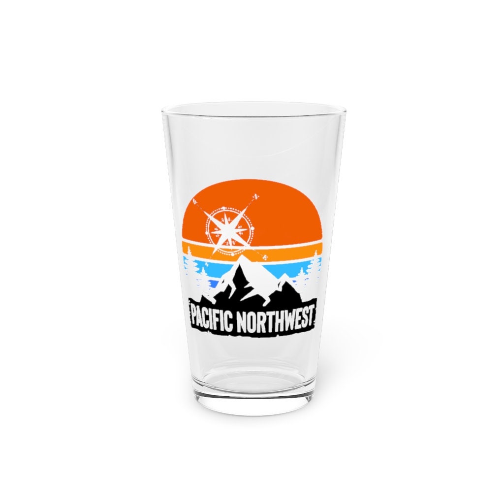 Pacific Northwest Pint Glass set: 6 beer glasses - Mac & Jacks, Black  Raven, etc