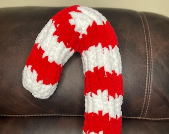 Chunky Knit Large Candy Cane