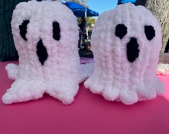 Chunky Knit Ghost Plushie