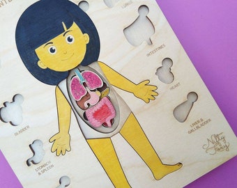 Human Organs Puzzle - Etsy