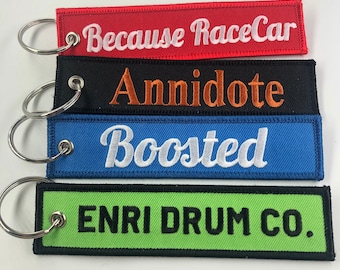 Custom Keychain ,Custom Embroidery Keychain, Fabric Embroidered Key Ring, Personalized Keychain, Key Tag for Bag, Embroidery Patch, Key Tag