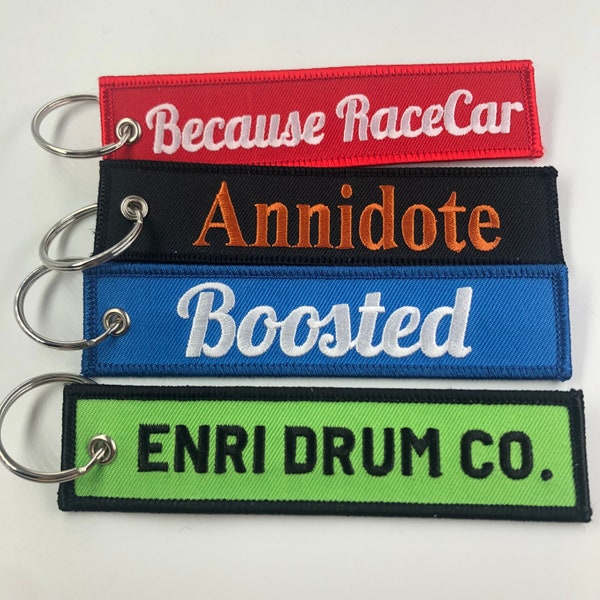 Custom Keychain ,Custom Embroidery Keychain, Fabric Embroidered Key Ring, Personalized Keychain, Key Tag for Bag, Embroidery Patch, Key Tag