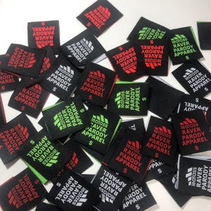 Custom labels for clothing, woven neck label, Satin Label, woven clothing labels, Sewing labels for Handmade items, Handmade Sewing Labels