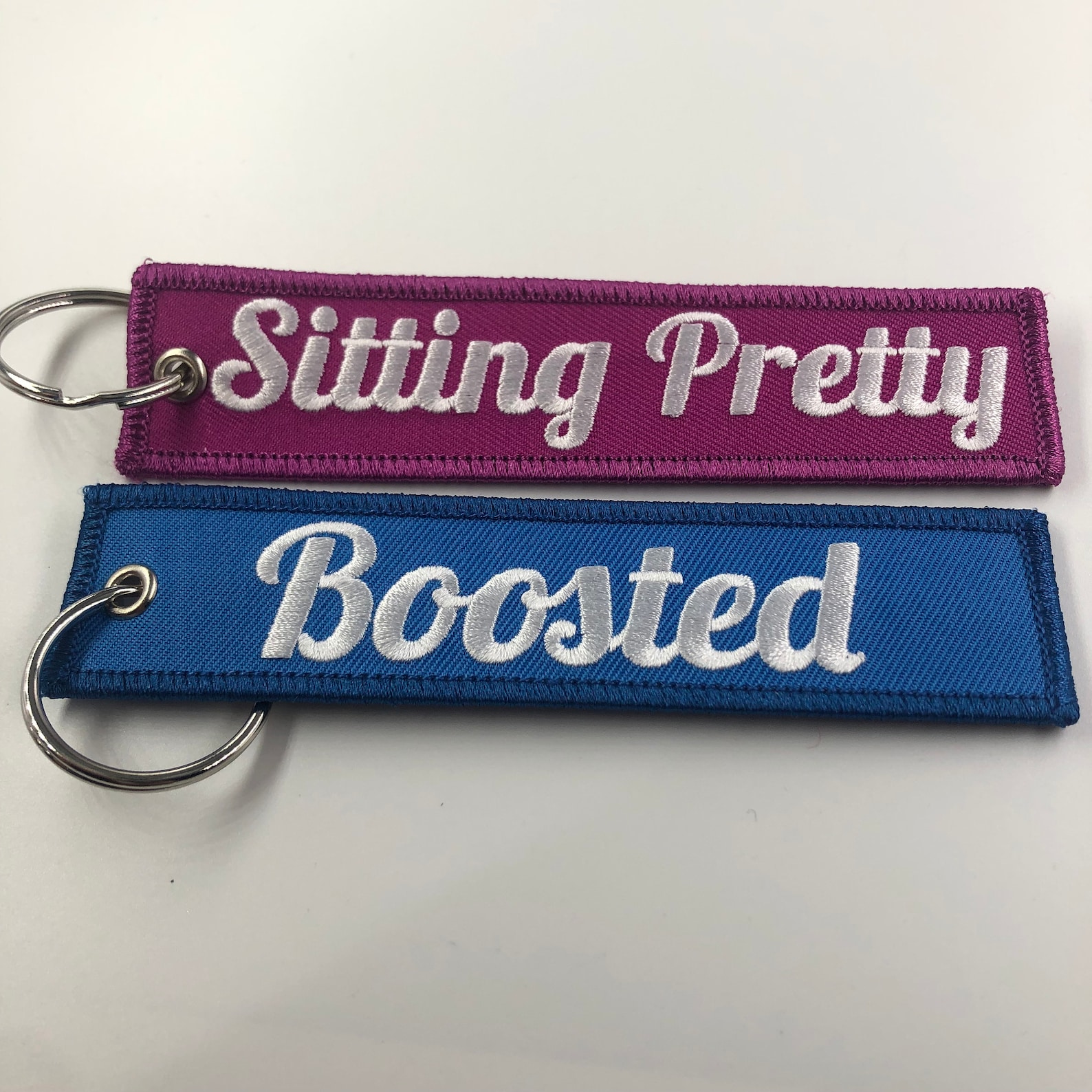 Custom Keychain custom Embroidery Keychain Fabric Etsy Denmark