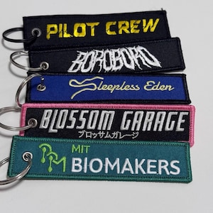 Remove Before Flight Key Ring, Airplane KeyChain, Custom KeyChain, Personalized keychain, jet tag, Embroidered keychain, wholesale keychain