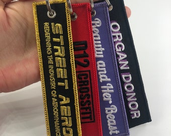 Custom Jet Tags Keychain, Keychains for Clothing,custom High