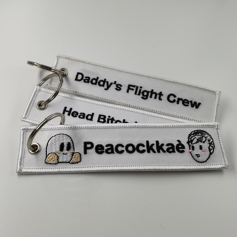 Custom Jet Tags Keychain, Keychains for Clothing,custom High Quality