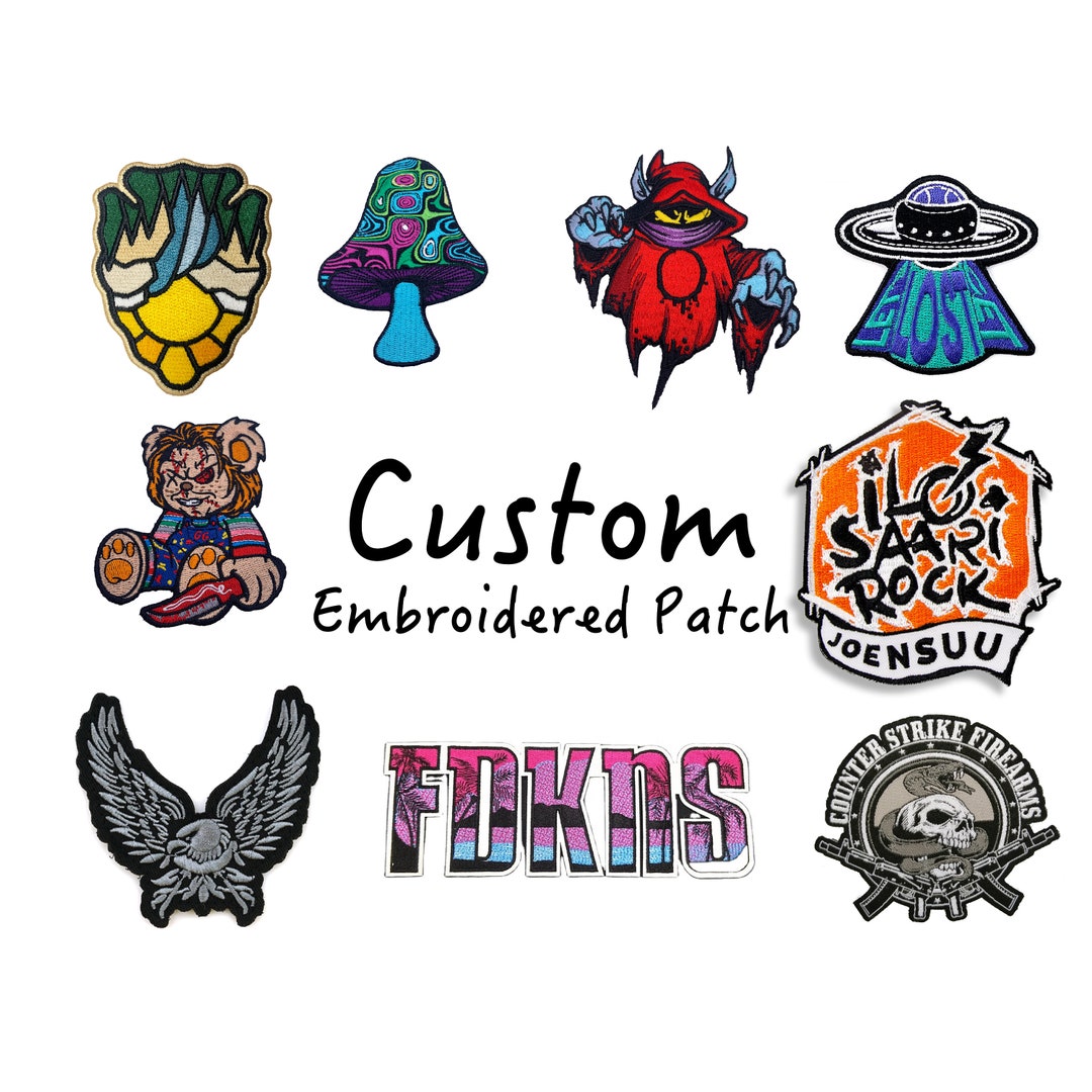 Custom Iron on Patches, Made to Order, Free Shipping, Free Samples on All  Orders, Embroidered Patch, Custom Logo Patch, Custom Patch 