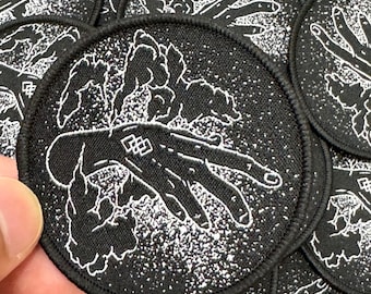 Parche tejido personalizado, insignia tejida para gorra, parche con borde Merrow, parches para coser, parches para planchar, parches con velcro, parche con velcro.